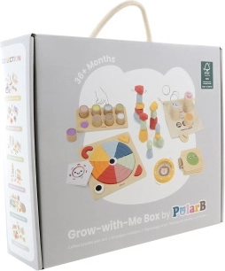 POLARB Wooden Educational Box GROW-WITH-ME 36+ months