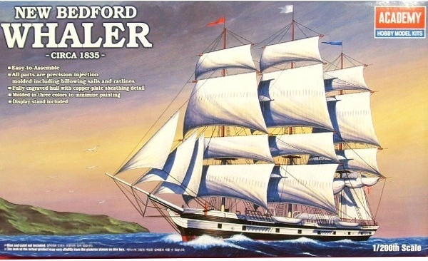Kunststof model van het schip New Bedford Whaler 1:200 van Academy