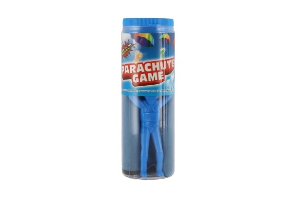 Parachutist figuur met vliegende parachute