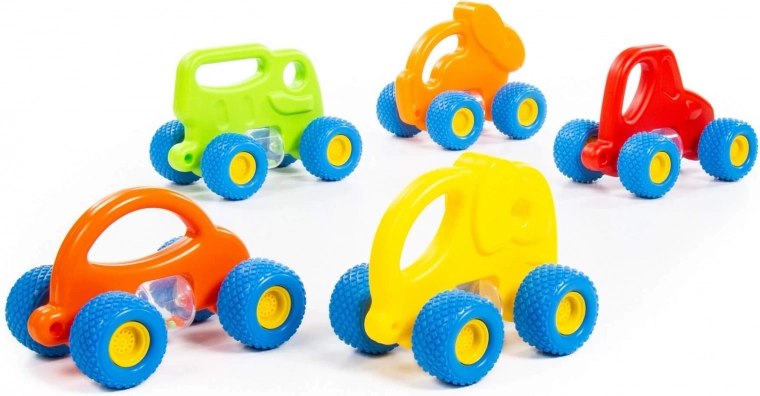 Quiet rubber wheels with grippy tread