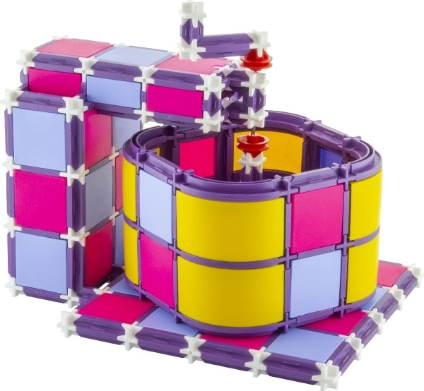 Bouwset SEVA FAMILIE Koken kookplaat+robot+magnetron plastic 682 onderdelen in doos 35x33x8,5cm