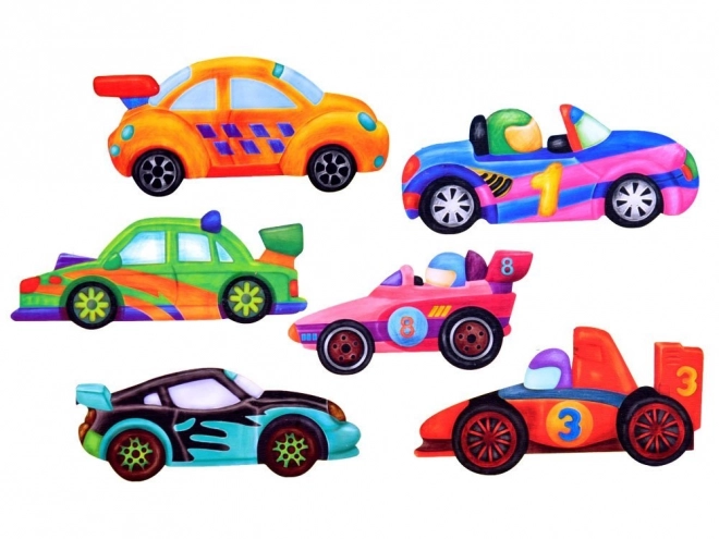 Samkreatieve set met magneten Auto's