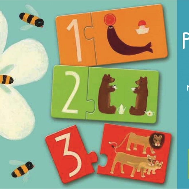 Duo Puzzle Zahlen DJECO