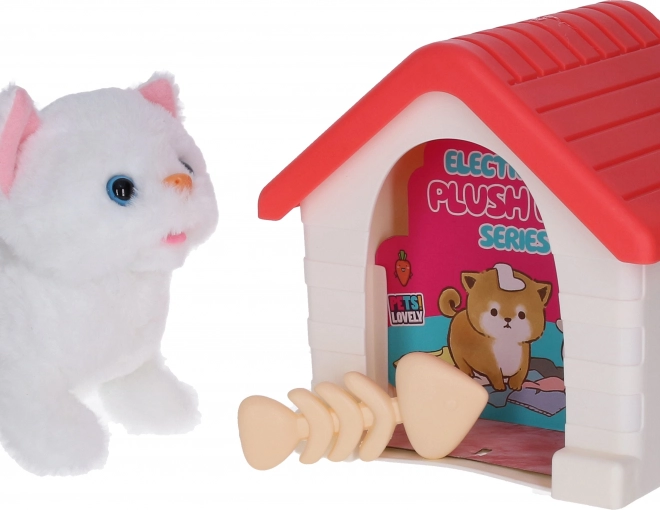Chat interactif avec niche 15 cm