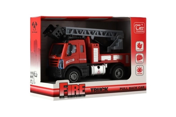 Feuerwehrauto aus Kunststoff mit ausziehbarer Leiter