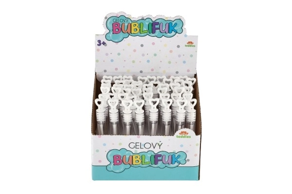 Mini bellenblazer 5 ml gel wit bruiloft 10,5cm