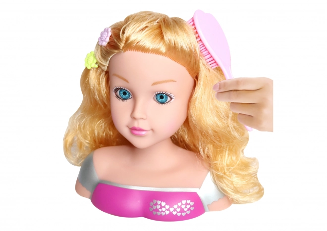 Kapperskop met accessoires 22 cm - Tsjechische verpakking