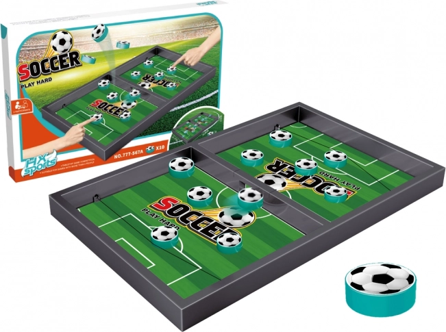 Tafel mini-voetbal – behendigheidsspel met pucks