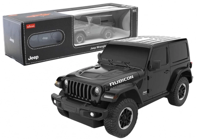 R/C auto 1:24 Jeep Wrangler JL Rubicon zwart
