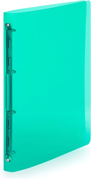 Green A4 Binder with 4-Ring Mechanism