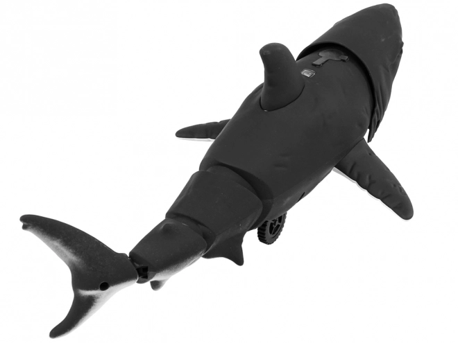 Infrared Remote Control Black Shark Toy with Water Sprayer