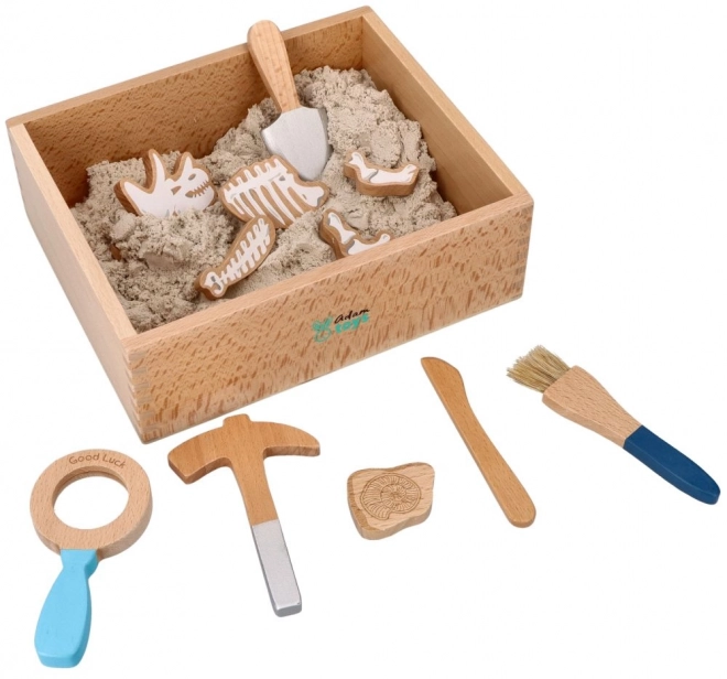 Archeologische set voor kinderen met kinetisch zand