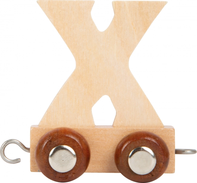 Wooden Train with Letters - Letter X