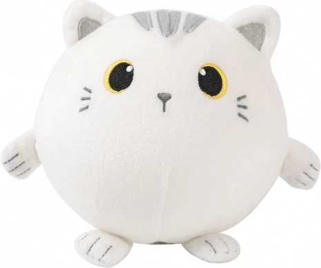 Plush Squeeze Ball White Kitten