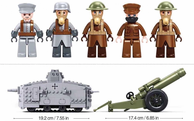 Kit de construction Char Sluban Army de la Première Guerre mondiale