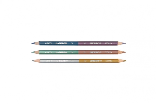 Crayons métalliques Crazy bicolores