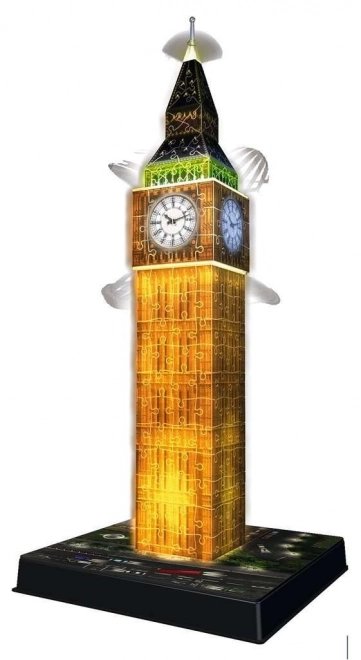 Puzzle 216 Pieces 3D Big Ben at Night