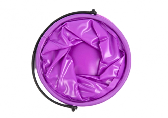 Opvouwbare paarse plastic emmer