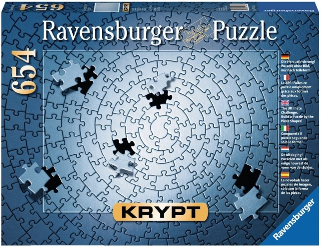 RAVENSBURGER puzzle KRYPT silver – 654 pieces