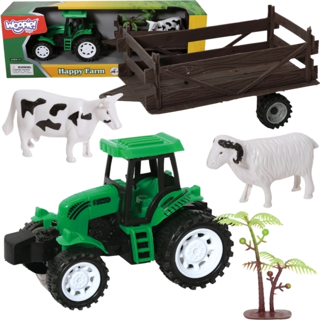 Tractor with Trailer and Animals Woopie