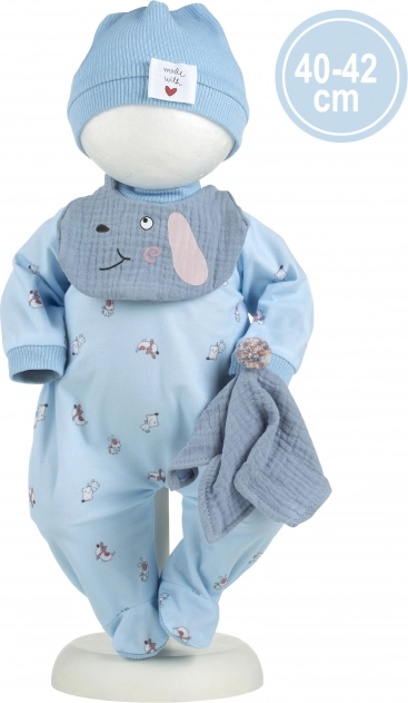 Kleertjes voor pop baby New Born maat 40–42 cm met accessoires