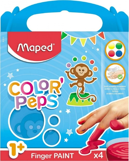 Vingerverf Maped 4 kleuren