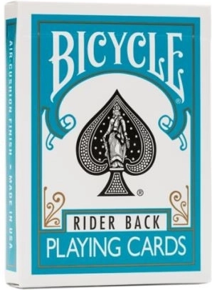 Bicycle speelkaarten met turkooizen rug – pokerformaat