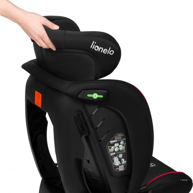 Kindersitz Lionelo Aart i-Size schwarz rot 40-150 cm