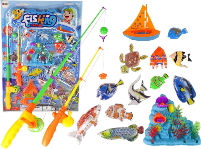 Ensemble de jeux de pêche pratiques 11 pcs. Accessoires pour poissons Bateau