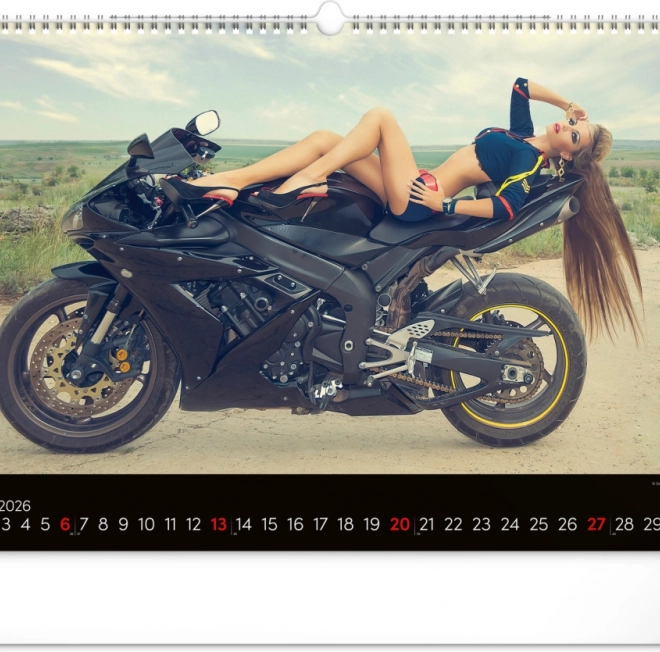 Muurkalender Girls & Bikes 2026