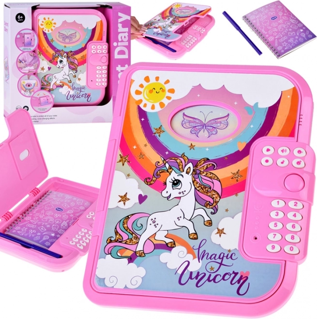 Interactive Coded Secret Diary 2-in-1 Magic Unicorn