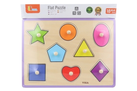 Viga Holzpuzzle Formen mit Stiften