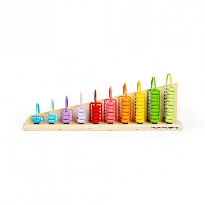 Houten regenboogtelraam voor kinderen
