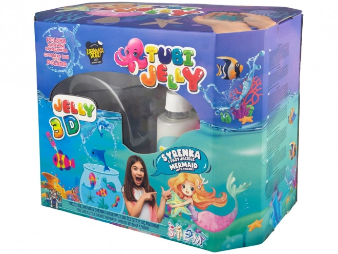 Mermaid Large Aquarium with Tubi Jelly in 8 Colors