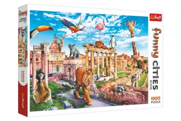 Puzzel Grappige Steden - Wild Rome 1000 stukjes
