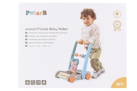 Houten loopwagen dieren
