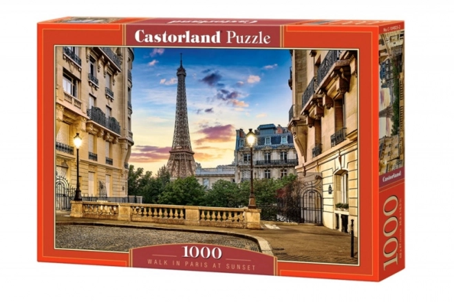 Puzzle 1000 Pieces Stroll Through Paris at Sunset