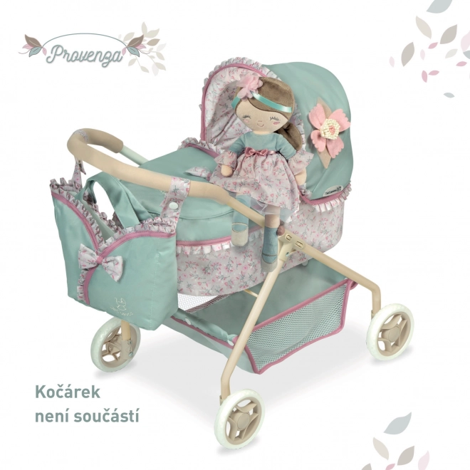DeCuevas 20045 Pluchen pop PROVENZA - 36 cm met wieg