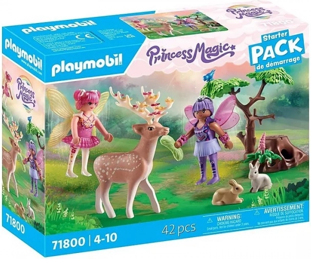 PLAYMOBIL Feen-Figuren-Set mit Waldtieren