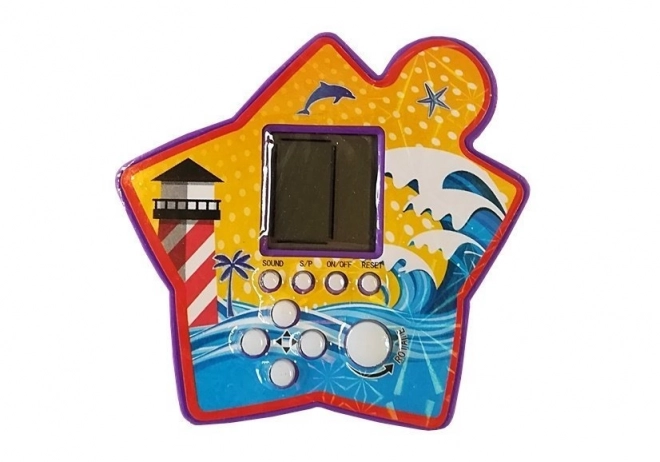 Elektronisches Taschenspiel Tetris Stern lila