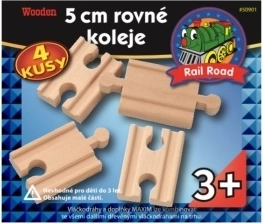 Maxim 5 cm rechte rails - verbindingsstukken 4 stuks