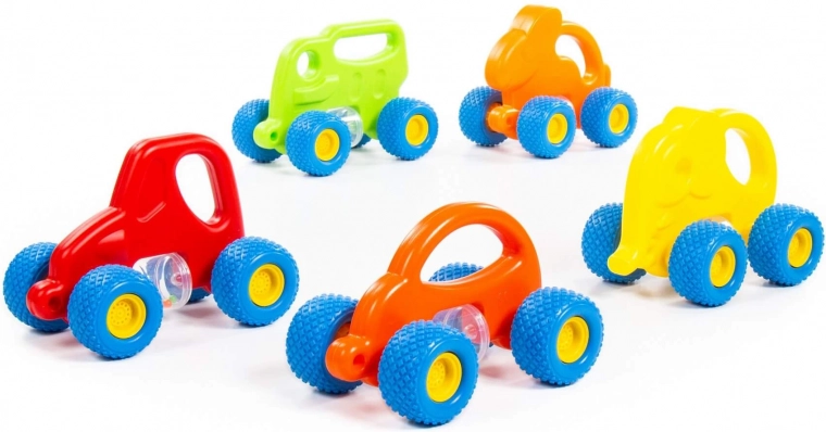 Rattling roller with colorful beads