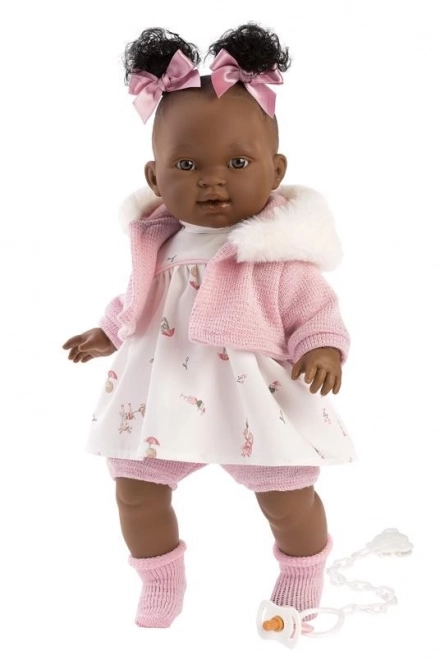 Realistische pop DIARA met geluiden en een zacht lichaam 38 cm