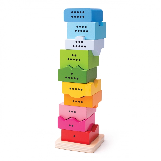 Bigjigs Baby Houten Motorische Toren met Cijfers