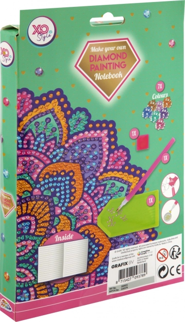Block A5 Violette Mandala Diamantmalerei