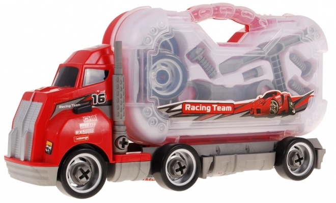 LKW 2-in-1 mit Werkzeugkoffer für Kinder 3+
