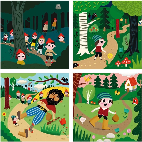 Wooden Puzzle Little Thumb 4 in 1