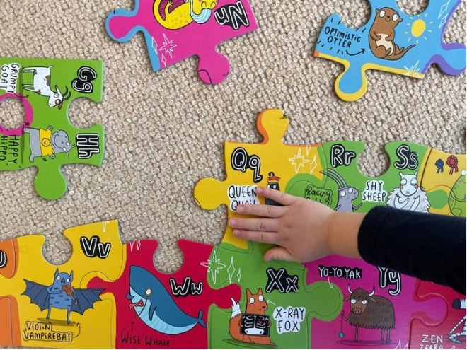 Gibsons grote vloerpuzzel onconventioneel alfabet voor kinderen