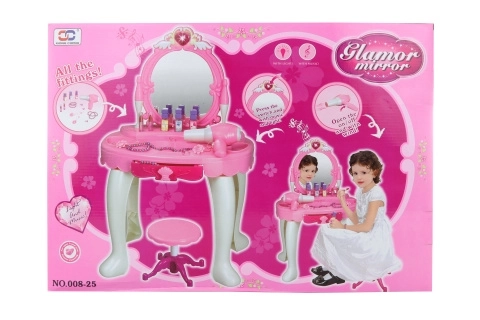 Toilettafel met accessoires