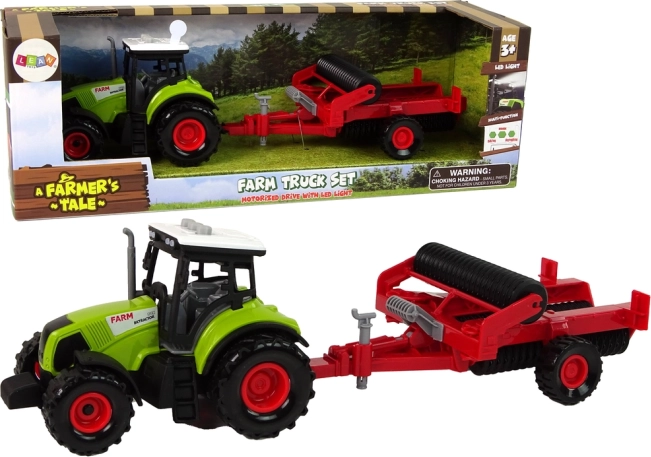 Kids’ tractor with cultivator with lights and sounds – Green